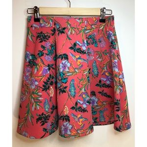 NWT| DECREE | Floral Salmon Skirt